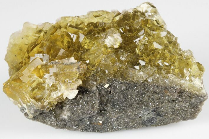 Gemmy, Yellow, Cubic Fluorite Cluster - Moscona Mine, Spain #188273